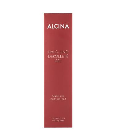 Alcina Neck and Cleavage Gel - 100ml | Smooths Folds Tightens Skin | Hyaluron 2.0 & Goji Berry | Moisturizer with Massage Applicator - International Shipping Available - Buy Online on GoSupps.com