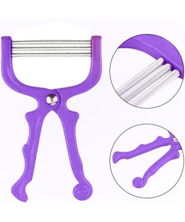 Handheld Facial Hair Epilator - Pain-Free Hair Removal for Eyebrows & Upper Lip - Salon Quality Results at Home - Purple - Buy Online on GoSupps.com
