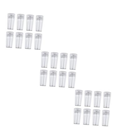 FRCOLOR 12 Sets Bow Tie Tool Holder Accessories Major Mesh Girl Nail Art Accessories Ponytail Mini Manicure Full Transparent Box Nail Razor Nail Polish Stamp With