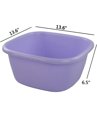 Jekiyo 16 Qt Purple Wash Basin Large Plastic Tubs 2-Pack - Convenient and Durable Storage Solution - Buy Online on GoSupps.com