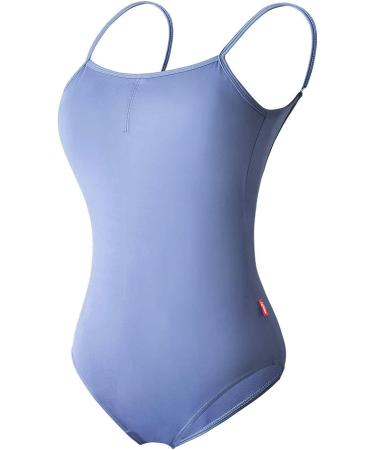 Daydance Camisole Women's Ballet Leotard with Color Waist Line - Large Light Blue - Buy Online on GoSupps.com