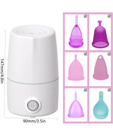 Mottery Menstrual Cup Steamer Machine - High Temperature 99.9% Dirty Removal in 8 Minutes - Leak-Free Feminine Hygiene Solution (Model Five) - Buy Online on GoSupps.com
