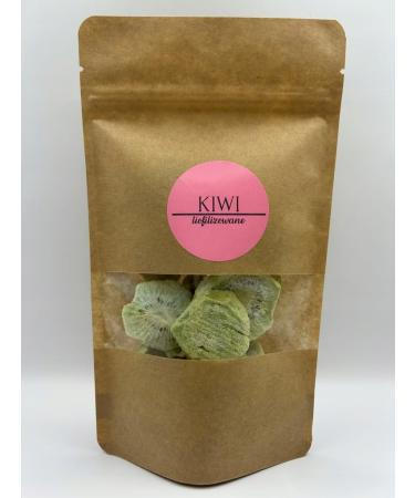 DELIFRUITS.PL Freeze-dried Kiwi 100g Plastry Fruit Crunchy Healthy High-Quality Freeze-Dried Fruit Freeze-Dried Fruit Dried and Freeze-Dried Fruit Sugar-Free and Preservative-Free