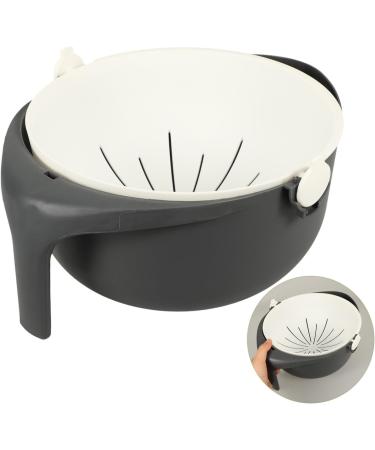 Zerodeko Storage Baskets Fruit Wash Strainer Colander Kitchen Basket Fruit Basket Household Vegetable Basket 28 12.3CM White - Buy Online on GoSupps.com