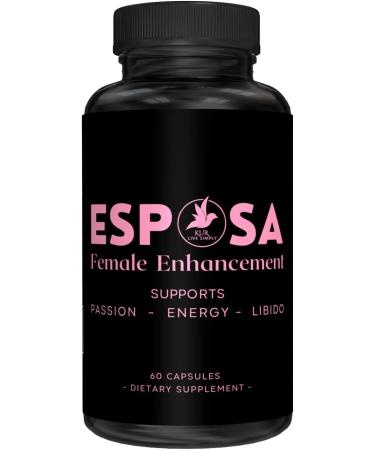 Esposa Female Libido Booster for Women  Reignite Passion  Increase Energy & Sensitivity  Boost Mood & Desire  Made in USA Natural Female Enhancement Pills with Horny Goat Weed  60 Capsules - Buy Online on GoSupps.com