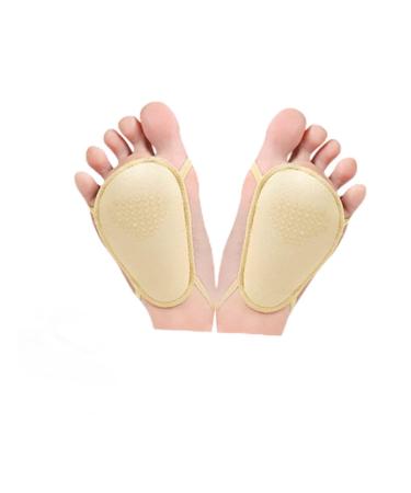 FRCOLOR 1 Pair Half Sole High Heel Non Slip Forefoot Pad Anti Skid Massage Insole High Heel Slipper Forefoot Front Metatarsal Forefoot Anti Slip Stickers Half Size Pad Arch of Foot As Shown 12X7X1.2cm