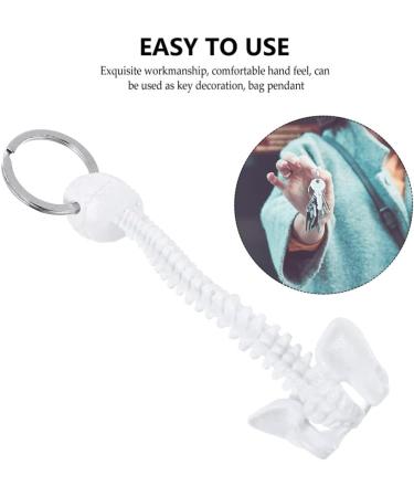 Spine Keychain - White Spine Skeleton Model Keyring | Unique Decor & Miniature Spine Gift - Buy Online on GoSupps.com