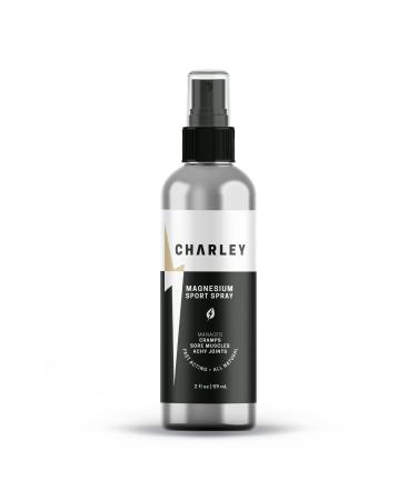 CHARLEY Magnesium Sport Spray (2 oz.) - All Natural Fast-Acting Organic Magnesium Solution for Athletes and Active Individuals.