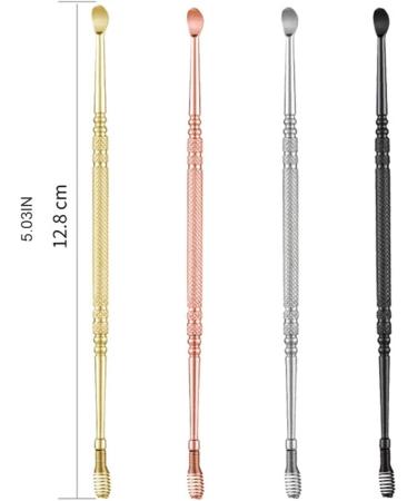 TARVIT Double-Headed Stainless Steel Earwax Removal Tool | Dual-Ended Spiral Curette Spoon | 360 Helix Ear Picker - Gold - Buy Online on GoSupps.com