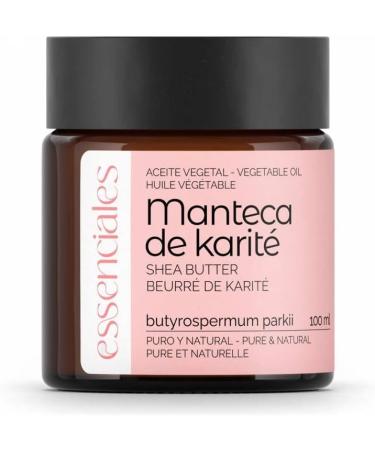  Essenciales Pure Organic Shea Butter Essentials - 100ml Organic Unrefined - Natural First Cold-Pressed Shea Butter - Buy Online on GoSupps.com