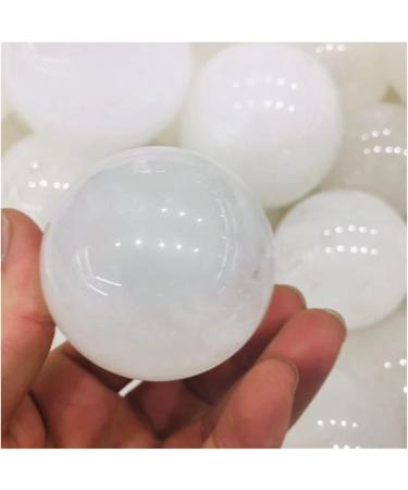 Natural Sphere 1pc Natural White Clear Calcite Crystal Spheres Balls for Gift for Decoration Gift Decoration feng Shui. (Color : 75-85mm) - Buy Online on GoSupps.com