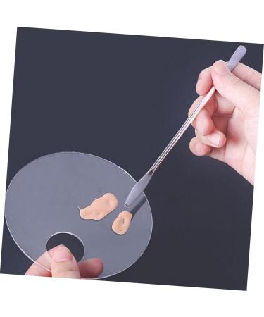 NOLITOY 2 Sets Watercolor Pigment Tray - Round Makeup & Serving Tray with Spatula for Cosmetic & Nail Art | Liquid Color Mixing for Acrylic Painting - Buy Online on GoSupps.com
