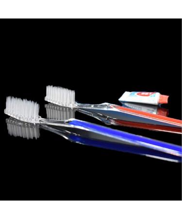 Disposable Toothbrushes with Toothpaste - 100 Pack 5 Mixed Colors | Ideal for Travel & Hygiene - Buy Online on GoSupps.com
