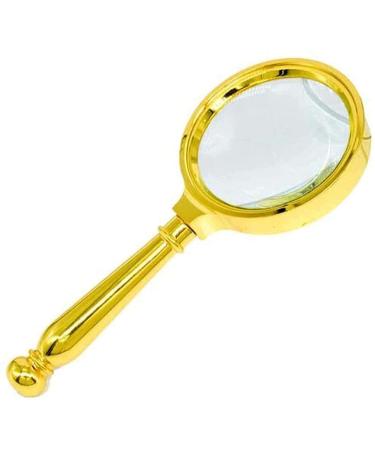 Spacmirrors Magnifying Glass 10x Magnification Handheld for Metallic Gold Fashion and N Magnifier