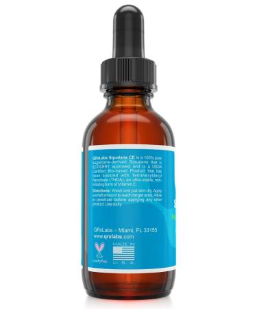 Organic Plant-Based Squalane Oil with Advanced Vitamin C - USDA Certified - 1 oz - Buy Online on GoSupps.com