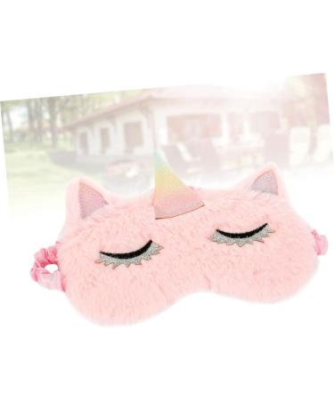 Child's Pink Embroidered Eye Mask with Makeup Eyeshadow Design - 1 Count - Buy Online on GoSupps.com