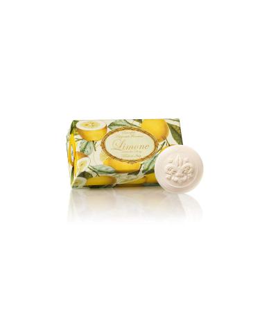 Lemon soap round 6 pcs a 50 g handmade Italian soap from Fiorentino with decorative lemon embossing - Buy Online on GoSupps.com