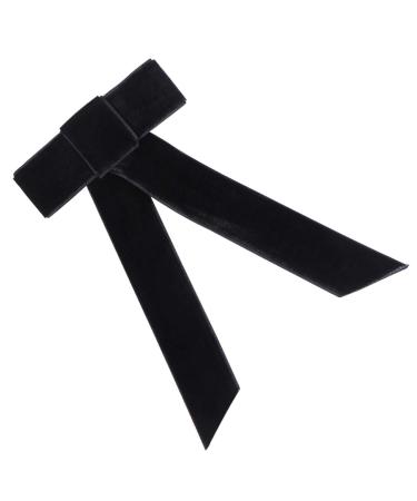 Lurrose Large Bowknot French Barrettes Hair Clip for Women and Girls - Black - Buy Online on GoSupps.com
