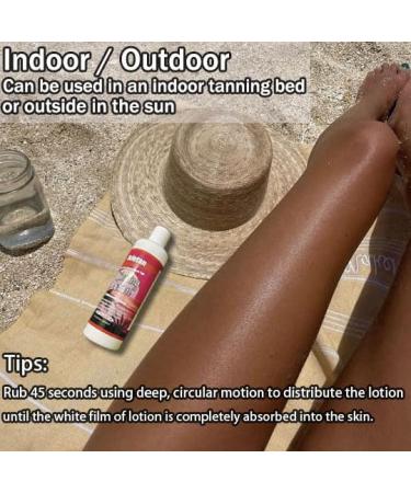Sunbed Tanning Lotion - Bronzer & DHA Free for Faster Darker Tan | 8.45oz - Outdoor & Indoor Use - Buy Online on GoSupps.com