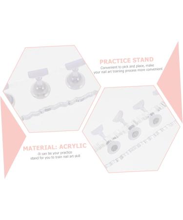 FRCOLOR Magnetic Base Manicure DIY Nail Stand nail practice stand nail tips display board fake nail holder false nail tips display polish stick Manicure Practice Stand Acrylic - Buy Online on GoSupps.com