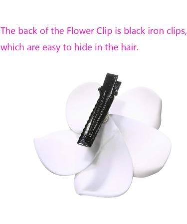 Calcifer 30pcs 1.97'' Hawaiian Plumeria Flower Clips for Bridal Wedding Party Beach Hair - Shop Now! - Buy Online on GoSupps.com