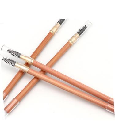 PLAFOPE 2pcs Double Ended Eyebrow Pencil with Brush Makeup Eyebrow Tool Women Makeup Pencils Eyeliner Wood - Buy Online on GoSupps.com