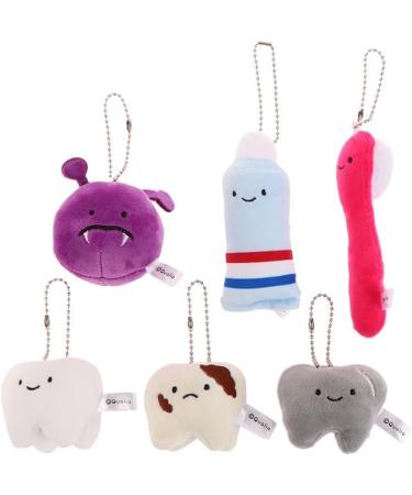 Adorable Plush Toothpaste Toothbrush Doll Keychain - Fun Cartoon Toy for Kids | Perfect Gift Idea! - Buy Online on GoSupps.com