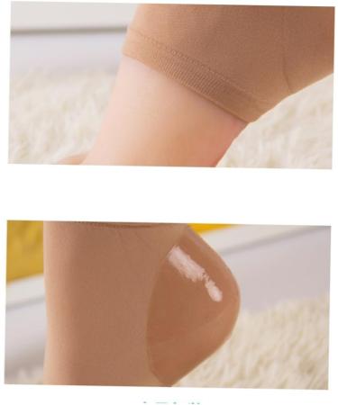 BIUDECO Heel Protectors Heel Moisturizing Cracked Heel Repair Gel Heel Guard Heel Cover Heel Moisturizer Cracked Heel Socks Open Toe Socks Dry Heel Socks Gel Heel Sleeve Half Socks Foot - Buy Online on GoSupps.com