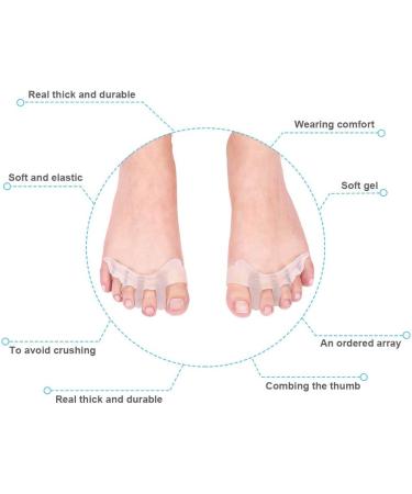 Stretchable & Soft Gel Toe Separators - Latex-Free, Resilient Design | 1 Pair Toe Spacers for Toe Alignment - Buy Online on GoSupps.com