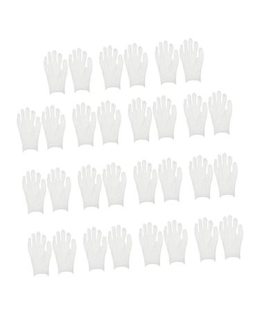 Mikinona 15 Pairs Overnight Moisture Gloves Dry Hands Glove Slugging Black Cream Gloves Moisturizing Mittens Driving Running Diving Winter Gloves for Women Miss to Sleep Lotion Cotton White