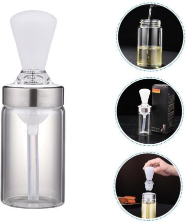 Zerodeko 1pc Oil Brush Bottle Glass Home Oil Bottle Barbecue Brush Kitchen Glass Oil Bottle Barbecue Oil Bottl Seasoning Oil Containers Cooking Oil Container Bbq Decanter White Plastic Seal 18X5X4CM White - Buy Online on GoSupps.com