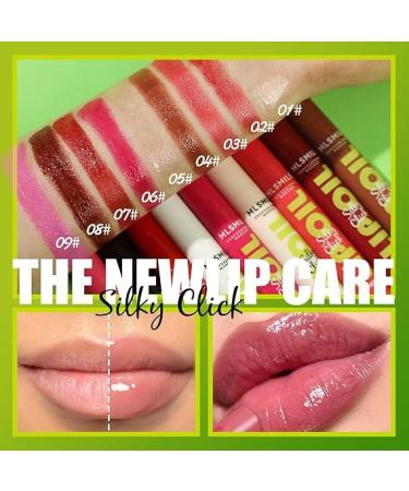 Shop 3 Colors Fat Lip Oil Click Slick - Non-Stick High Pigment Moisturizing Lip Plumper with Coconut Oil | Long-Lasting Lip Balm Set A - Buy Online on GoSupps.com