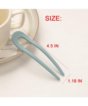 8 Pack French Style U Shaped Hair Pins for Women and Girls - Hairstyle Accessories - Buy Online on GoSupps.com