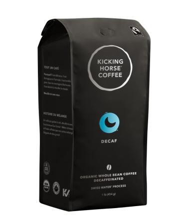 Kicking Horse Coffee Decaf Swiss Water Process Dark Roast Whole Bean 1 lb (Pack Of 6) - Certified Organic Fairtrade Kosher 2.72 kg (Pack of 1) Kosher Coffee