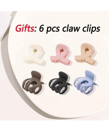 6 PCS Medium Claw Hair Clips Set for Women and Girls - Matte Square Small Clips for Thin & Thick Hair - Nonslip Neutral Rectangle Jaw Clip - Buy Online on GoSupps.com