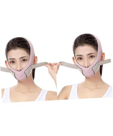 Housoutil Overnight Facelift Double Chin Strap Belt Strap Thin Strap Thin Masseter Chin V Thin Facial Thin Belt Cheek Pink Tight - Buy Online on GoSupps.com