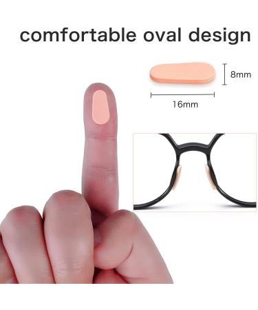 Festful Eyeglass Nose Pads 20 Pairs of Soft Foam Nose Pads Cushion for Glasses  Eyeglasses  Sunglasses  (Drop-shaped/16 * 8mm) (Black) Skin Color - Buy Online on GoSupps.com