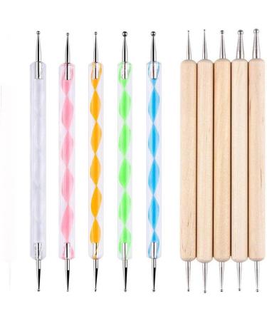 Dajidafu 1 Set Dotting Tools Two Ways Drawing Painting Carving Set DIY Design Manicure Tools Freehand Embossing Point Drill Pen - Buy Online on GoSupps.com