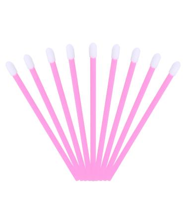 200pcs Makeup Tool Kit Lip Brush Applicator Lipstick Applicator 9X0.4CM Pink