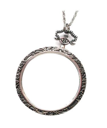 Portable Necklace Old Man Pocket Magnifier Reading Handheld Child 10 Times Student Glass Lens Good Times