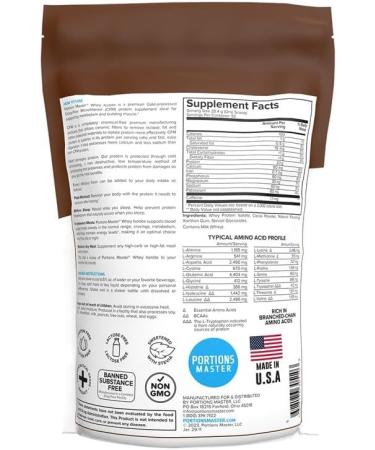 Portions Master CFM Whey Isolate Protein Powder 2-Pack Chocolate Brownie & Strawberries and Cream Flavors - Buy Online on GoSupps.com