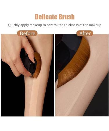 Brocha Plana Kabuki para Base Flat Top Kabuki Foundation Brush Brocha Plana para Maquillaje Con Funda Protectora Flawless Momma Brush Makeup Foundation Makeup Brush for Women (2Pack A) - Buy Online on GoSupps.com