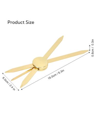 Adjustable Eyebrow Ruler - Accurate Positioning Stainless Steel Brow Measuring Tool | Gold Design | Perfect for Precision Grooming - Buy Online on GoSupps.com