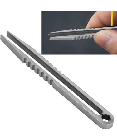Portable Titanium Alloy EDC Tweezers for Outdoor Survival & Travel | Mini Tool (Original Color) - Buy Online on GoSupps.com
