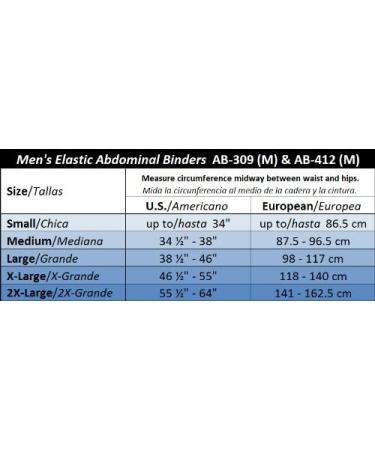 ITA-MED Men's 9 Breathable Elastic Postsurgical Abdominal and Back Support Wrap, Large - Black - Buy Online on GoSupps.com