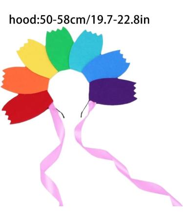TQUXNGA Long Ribbon Rainbow Color Hairband Music Concerts Mardi Headband for Teens Adult Party Performances Hair Supplies - Buy Online on GoSupps.com
