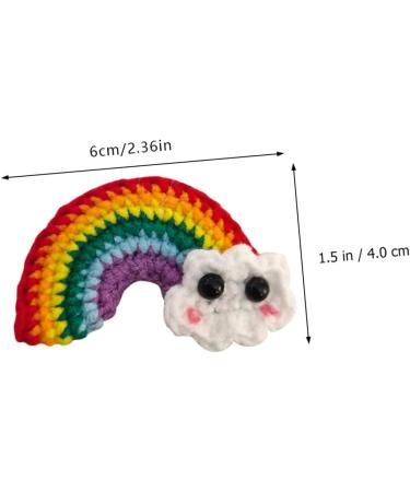 minkissy 2 Pairs Rainbow Barrettes Girl Rainbow Hair Clips Wool Felt Rainbow Charm Hair Pin Cartoon Hair Clips Rainbow Earring Ornaments Girls Hair Clips Hair Bow Yarn Child Decorate Wild - Buy Online on GoSupps.com