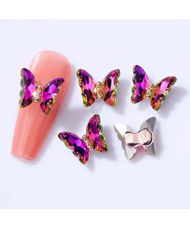 3D Nail Art Rhinestone Crystal AB Butterfly Charms Sparkle Nail Decoration Jewerlry Hand Craft DIY Accessories (MJ18) - Buy Online on GoSupps.com