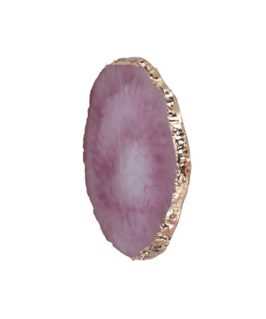 Mikinona Mikinona Cosmetic Mixing Palette Eyeshadow Palette Makeup Palette Resin Coaster Resin Tray Paint Holder Round Purple Tray Nail Frame