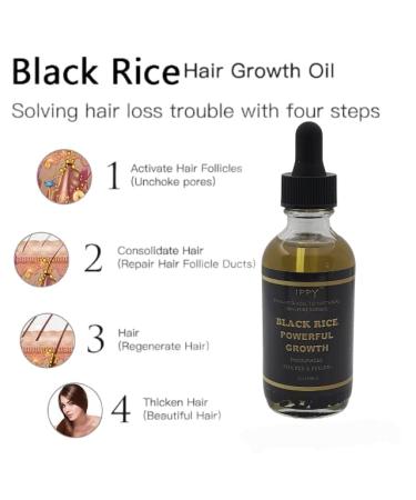 Ippy Black Rice Powerful Growth 2oz - Pack of 1 - Buy Online on GoSupps.com